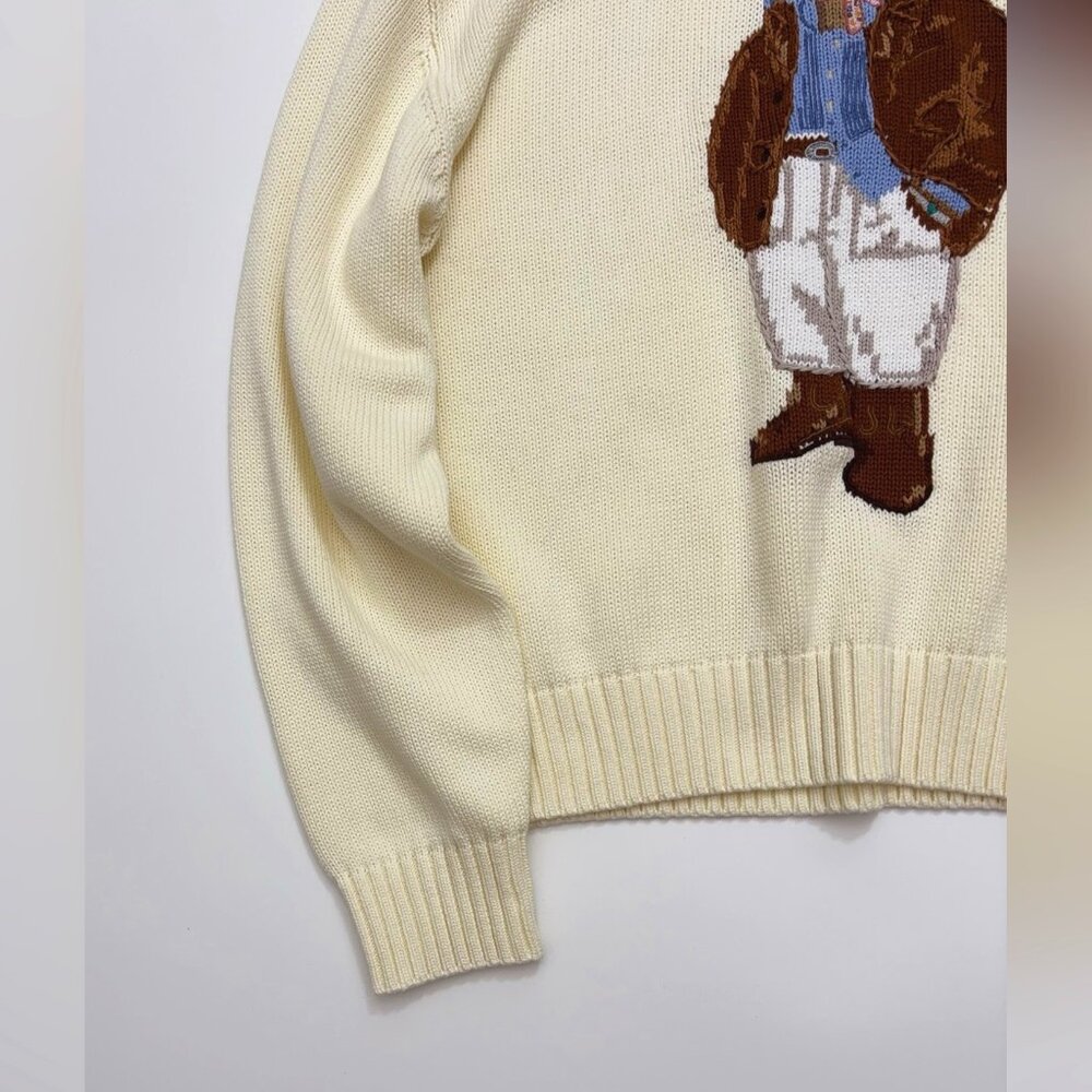Polo Ralph Lauren Polo Bear Cotton Crewneck Sweater - Picture 8 of 17